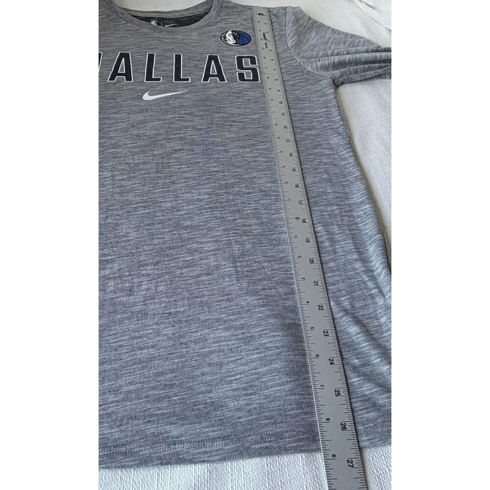 Nike Dallas Mavericks Dri-FIT Long Sleeve Shirt Gray Men's Small NBA Athletic